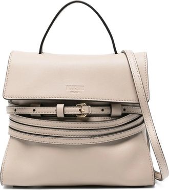 Moschino Borsa tote Tie Me piccola - Grigio