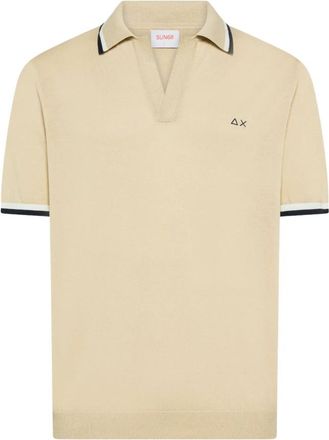 Sun 68 Polo Shirt - Heren - Polos - Beige - L - Tops