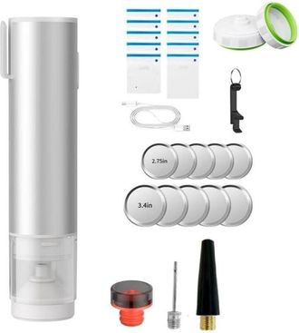 OEM Sellador Al Vac&iacute;o Port&aacute;til De Mano 4 En 1 Ahorrador De Alimentos Recargable E Inal&aacute;mbrico Sellador El&eacute;ctrico De Frascos De Vidrio Mini Sellador Al Vac