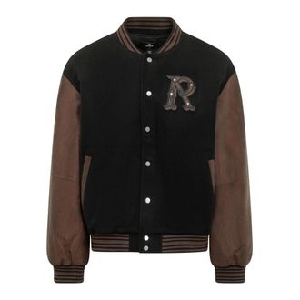 Represent Varsity Bomber - Heren - Bomber jackets - Zwart - M - Wol - Jassen