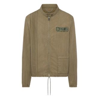 Maison Margiela Vintage-style Sportswear Jacket - male - Maison Margiela - Light Jackets - Green - L - Jackets