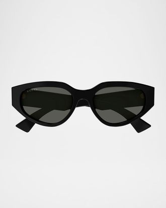 Gucci Recycled Acetate Cat-Eye Sunglasses