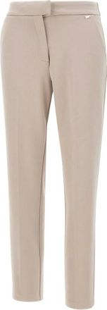 Kaos Kaos, Dames, Broeken, Beige, Maat: 2XL Leer