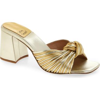 Jeffrey Campbell Melonger Slide Sandal in Gold Combo at Nordstrom, Size 6.5