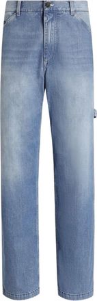 Dolce & Gabbana Jeans con placca logo - Blu