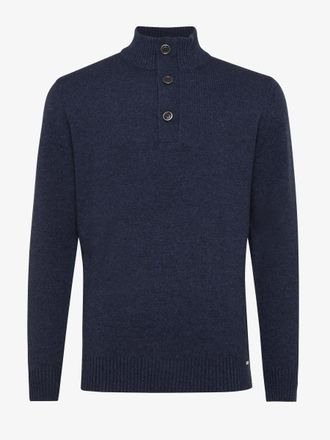 Gentiluomo Blauwe turtle button zip