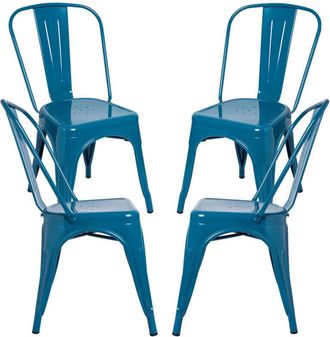 Regalos Miguel Packs Sillas Comedor - Pack 4 Sillas Torix - Verde Azulado