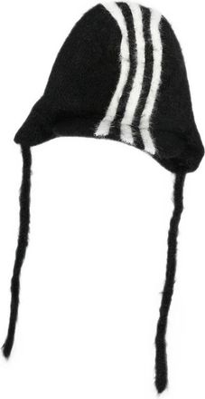 Yohji Yamamoto X Yohji Yamamoto 3S Stripe-detail Beanie Hat