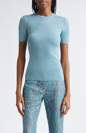 Michael Kors Short Sleeve Cashmere Sweater in Seaglass at Nordstrom, Size X-Large