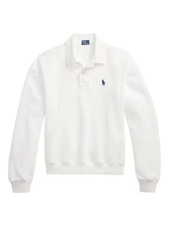Polo Ralph Lauren long-sleeves logo-detail polo shirt - White