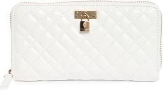 Kurt Geiger Brixton Zip Wallet in White at Nordstrom Rack