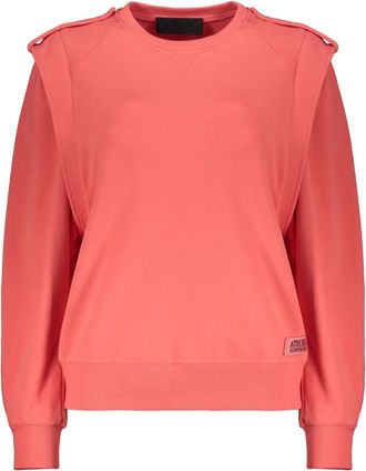 Alberta Ferretti Sweatshirt met ronde hals - Dames - Sweatshirts - Roze - S - Katoen - Hoodies & sweatvesten