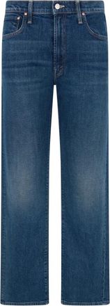 Mother Straight Jeans - Dames - Regular Fit Jeans - Blauw - W25 - Katoen - Jeans