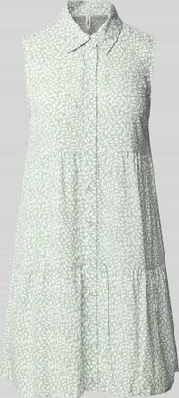 Only Ausgestelltes Hemdblusenkleid aus reiner Viskose Modell THEA in Schilf, Gr&ouml;&szlig;e XL