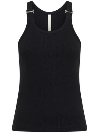 Dion Lee E-Hoop ribbed tank top - Black