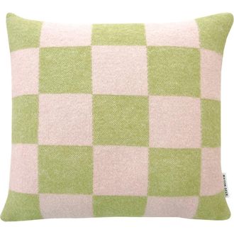 Maison Deux Checkerboard Cushion Cover in Light Green at Nordstrom, Size 2Ft 0In X 2Ft 0In