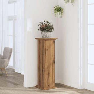 vidaXL Vidaxl - Supporto per Piante Rovere Artigianale 33x33x100 cm Truciolato