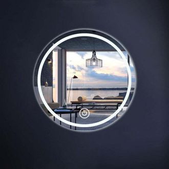 OEM Espejo De Pared Led Redondo De 40 Cm Para Ba&ntilde;o, Sala De Estar O Dormitorio: Iluminaci&oacute;n Suave, F&aacute;cil Montaje En Pared, Dise&ntilde;o Moderno Y Elegante