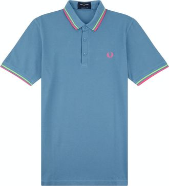 Fred Perry Heren Piqu&eacute; Polo Shirt (Blauw)