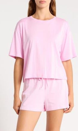 Abound Cotton Blend Sleep T-Shirt in Pink Sweet at Nordstrom Rack, Size X-Small