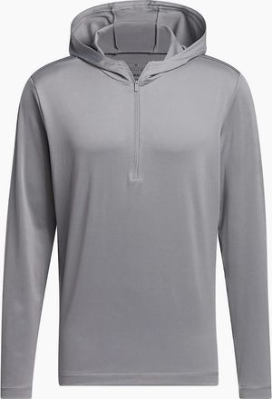 adidas Mens Adidas Mens Lightweight Hoodie - Grey - Size: 44