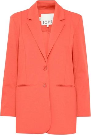 Ichi Ihkate SUS Oversized Blazer - - Jackets - Donna - Rosso - S
