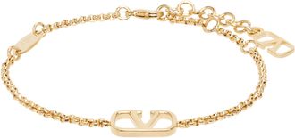 Valentino Garavani Vlogo Signature Pearl Bracelet from