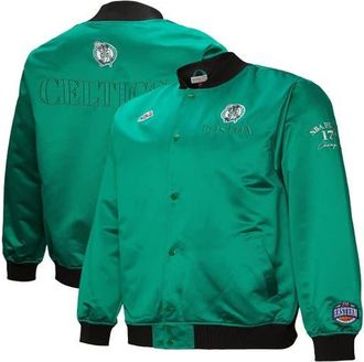 Mitchell & Ness Mens Mitchell & Ness Kelly Green Boston Celtics Hardwood Classics Team OG 3.0 Lightweight Satin Full-Snap Jacket at Nordstrom, Size X-Large