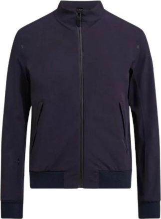 Belstaff Moderne Bomberjack met Laser Ventilatie - Heren - Zomerjassen - Blauw - L - Nylon - Jassen