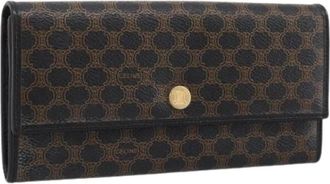 Celine Pre-owned Vintage Lange Portemonnee - Dames - Vintage Accessoires - Bruin - ONE Size - Leer - Vintage