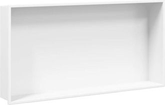 vidaXL Shower Niche Matt White 62x32x9 cm Stainless Steel Vidaxl