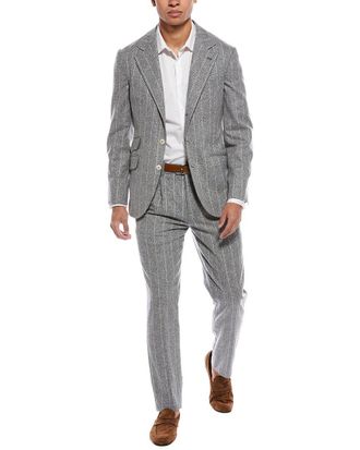 Brunello Cucinelli 2pc Silk, Wool & Cashmere-Blend