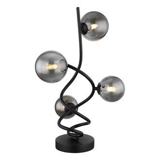 Globo Lighting L&aacute;mpara De Mesa - Riha - Negro - Vidrio Metal Vidrio - Globo