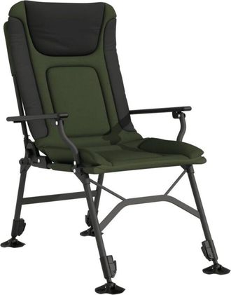 vidaXL Vidaxl - Silla De Pesca Con Reposabrazos Plegable Verde