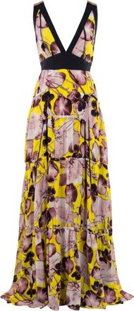 Trussardi yellow Silk Women Womens Dress