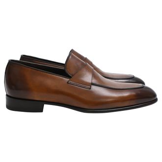 Tom Ford Slip-On Loafers in Brown Leather
