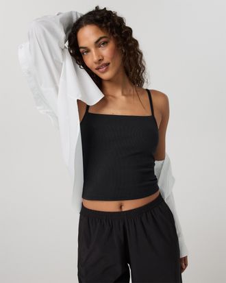 Vuori Clothing Pose Support Cami | Black | XS, Size Extra Small