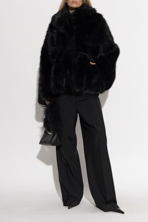 Rotate Faux Fur, Womens, Black
