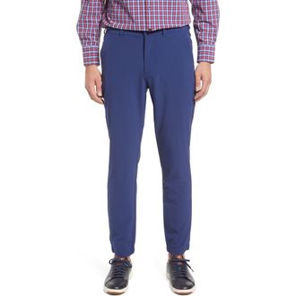 Mizzen+Main Helmsman Performance Slim Tapered Leg Pants in Navy at Nordstrom, Size 38 X 29