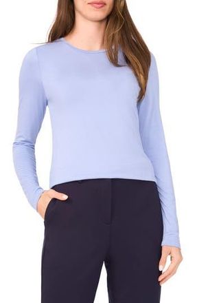 Halogen Crewneck Long Sleeve T-Shirt in Forever Blue at Nordstrom Rack, Size X-Large