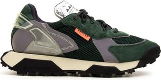 RUN OF Groene Sneakers - Heren - Sneakers - Groen - 40 EU - Su&egrave;de - Schoenen
