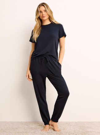Miiyu Womens Brushed underside supple lounge jogger