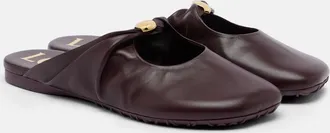 Loewe Pebble Soft leather mules