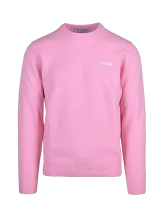 MC2 Saint Barth Classic Crewneck Wool Sweater with Embroidered Logo