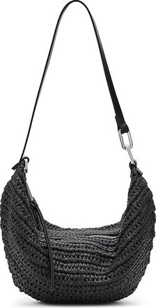 AllSaints Luna Micro Paper Bag Shoulder Womens Handbags Black
