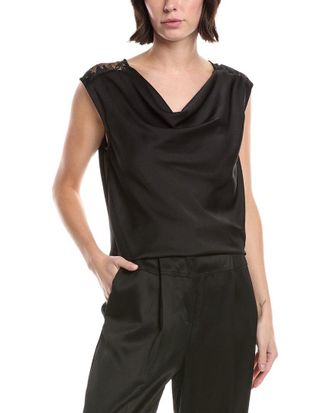 Vince Camuto Drape Neck Tank Top