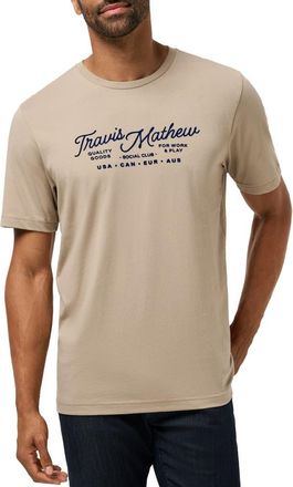 Travis Mathew Gate Crasher Graphic T-Shirt in Weathered Teak at Nordstrom, Size Xx-Large