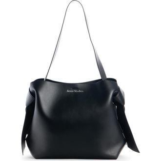 Acne Studios Midi Musubi Leather Bag in Black at Nordstrom