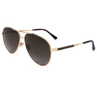 Jimmy Choo London Womens 60 mm Brown Sunglasses