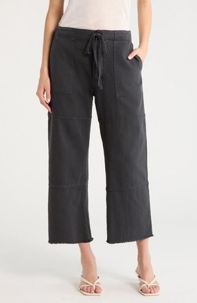 Re/Done Drawstring Beach Pants in Washedblack at Nordstrom, Size 27